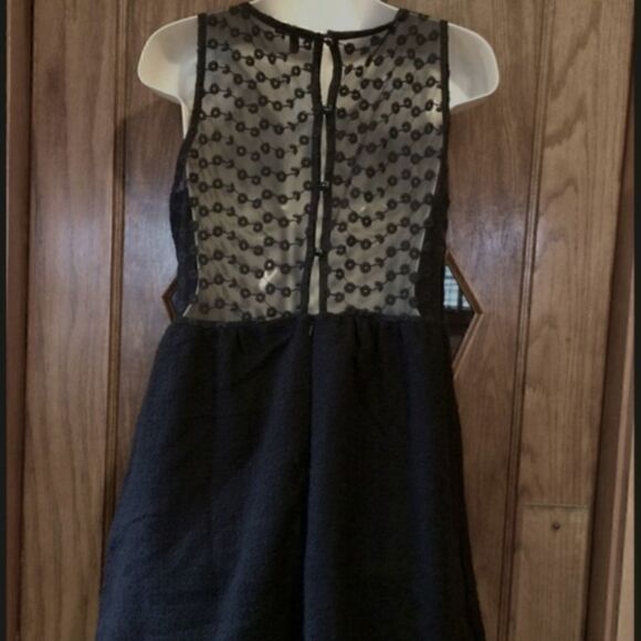 Anthropologie Monteau Black Lace Dress - Picture 9 of 16